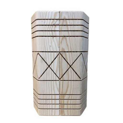 Деревянный настенный светильник для сауны