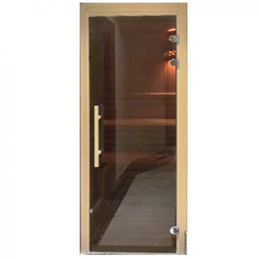 Дверь в сауну с тонированным стеклом