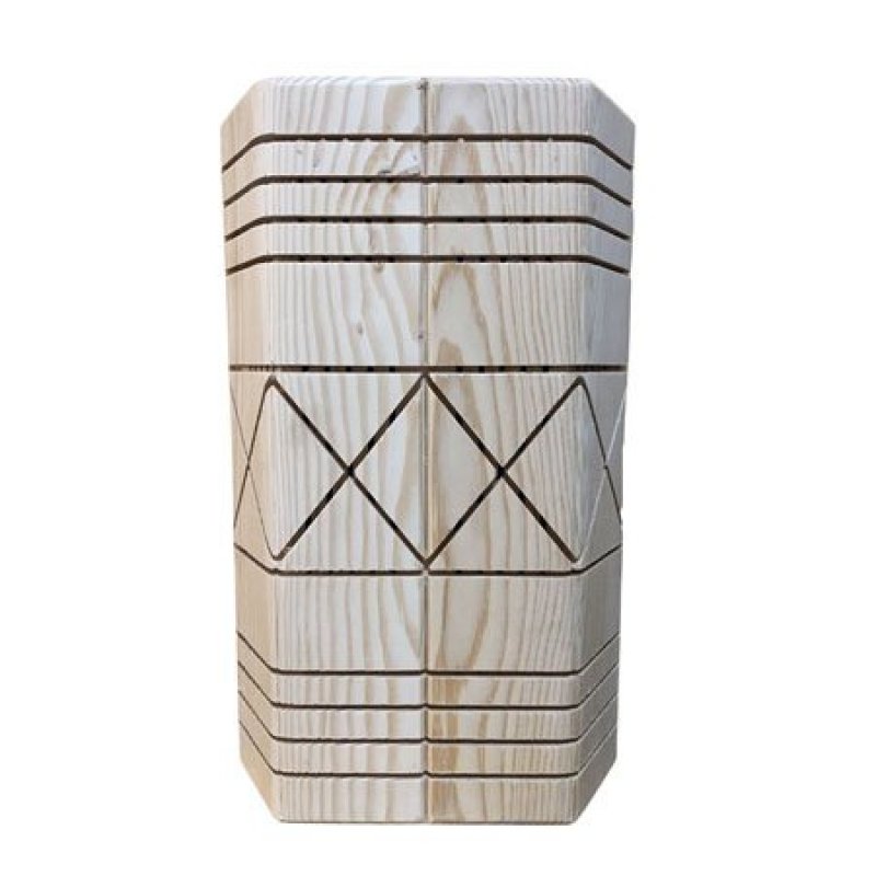 Деревянный настенный светильник для сауны